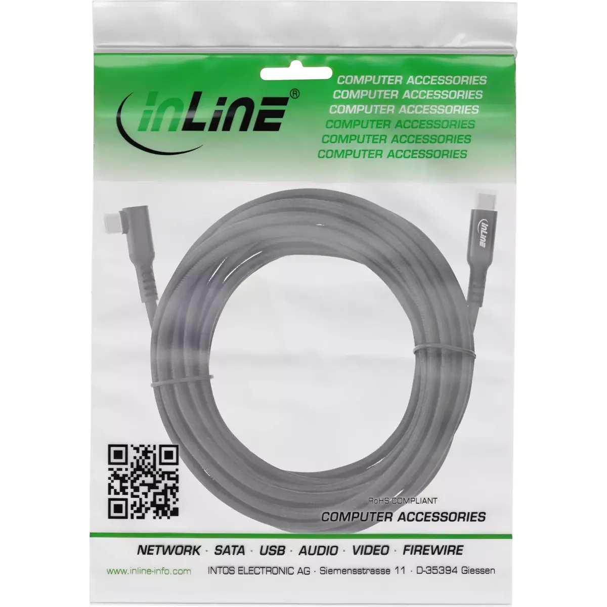 InLine USB 3.2 Gen.1 kabelis USB Type-C vīriešu/vīriešu Photo 2
