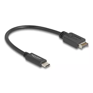 Кабель DeLOCK USB Type-E Key A 20 pin male к USB Type-C male 25 см