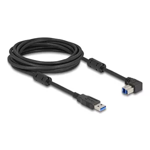 DeLOCK USB Cable Type-A male to Type-B male 90° downwards angled 5 m