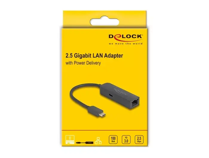 Адаптер DeLOCK USB Type-C 2.5 Gigabit LAN Photo 3