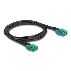 DeLOCK kabelis HDMTD Z single + Powerpin jack uz HDMTD Z single + Powerpin jack 1 m