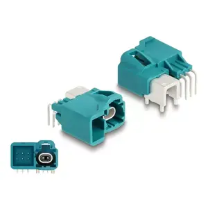 DeLOCK HDMTD single Powerpin plug angled for PCB 90° Female