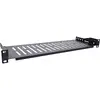InLine 19" 1U Rack Shelf 150mm Black Photo 2