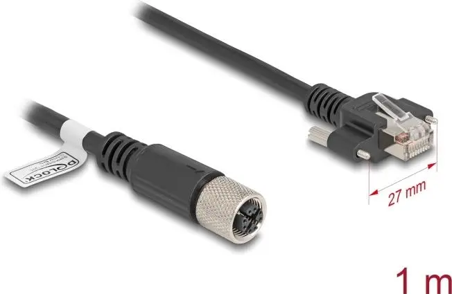 Tīkla kabelis DeLOCK M12 Cable X-coded