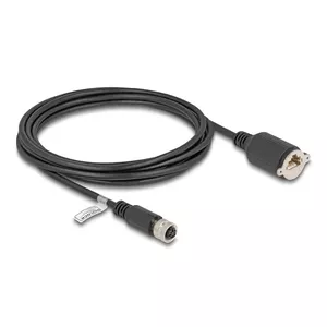 Сетевой кабель DeLOCK M12 80454 RJ45 Cat5e 3м Черный