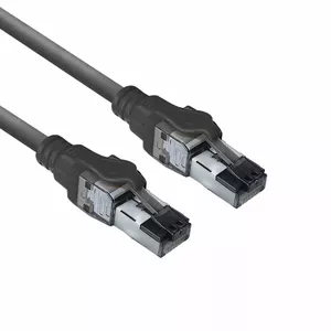 Сетевой кабель ACT Black 2м RJ45 Cat6a S/FTP