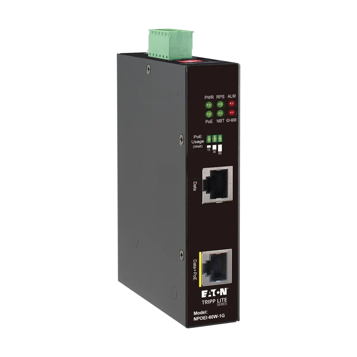 EATON NPOEI-60W-1G Industriālais Gigabit Ethernet PoE
