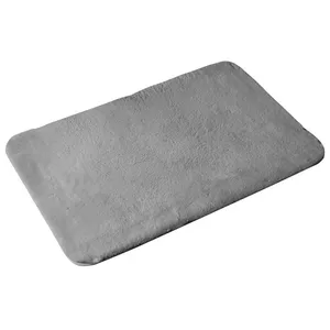 Bath Mat Sourcing FUZZY MAT 50×80 cm Grey, soft microfiber, non-slip backing