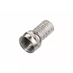 Connector F screw-on, electro base 5980FC, for RG59 cable, max outer diameter 6.0 mm