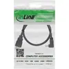 InLine liela ātruma HDMI kabelis 1m - Leņķveida Photo 2