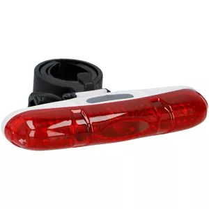 Rear bicycle light DUNLOP model 2249353 with 5 LEDs, compact battery-powered taillight