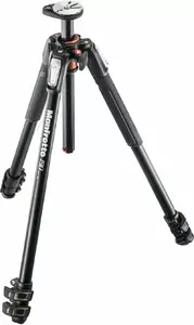 Statīvs Manfrotto MT190XPRO3 fotokamerām (digitālām/filmas), 3 kāju sekcijas, maksimālā slodze 7 kg, augstums 160–9 cm, svars 2 kg, melns