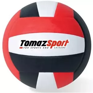 Волейбольный мяч Tomaz Sport AM-TSBR05 чёрно-красный 18 панелей