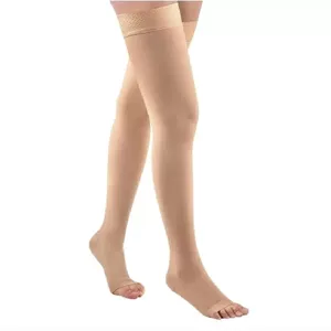 Thigh compression socks Cizeta TS 2023-SABO 20–30 mmHg open toe, medical grade