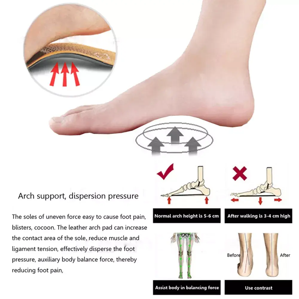 Orthopedic Leather Insoles DANWA DW-1002 Photo 7