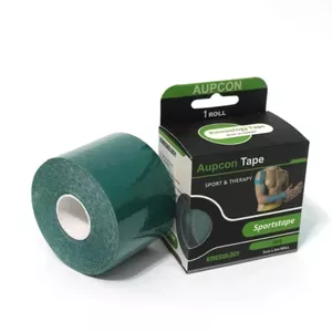 Кинезиологический тейп AUPCON AUPCON-12, тёмно-зелёный, 5 см × 5 м