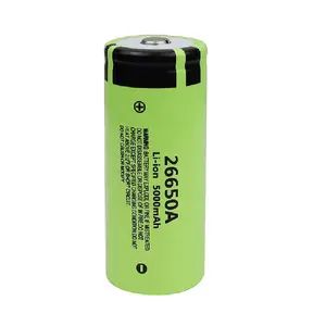 Uzlādējamā Li-ion baterija Panasonic 26650A 5000mAh 3.7V - cilindriska šūna