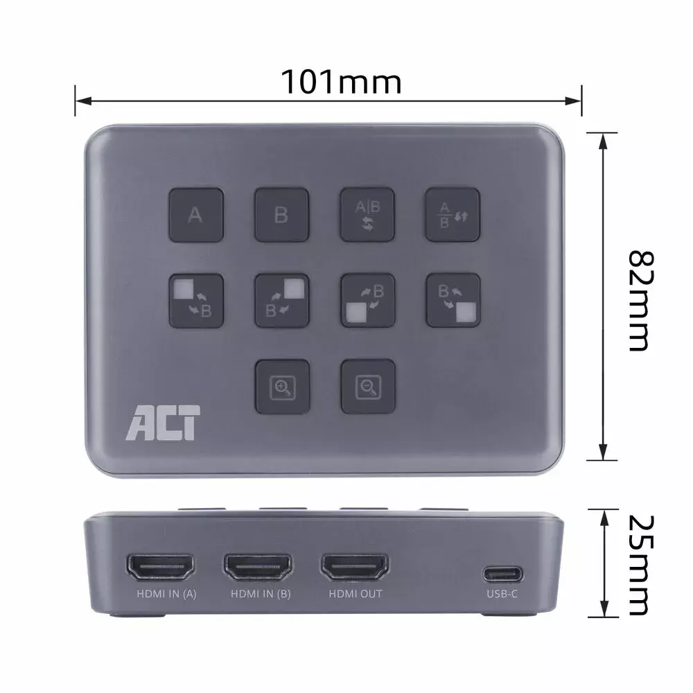 ACT Dual HDMI input USB-C Video Switcher Photo 4
