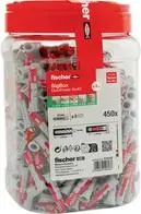 Дюбель FISCHER DUOPOWER 8x40, универсальный, 450 шт., серо-красный