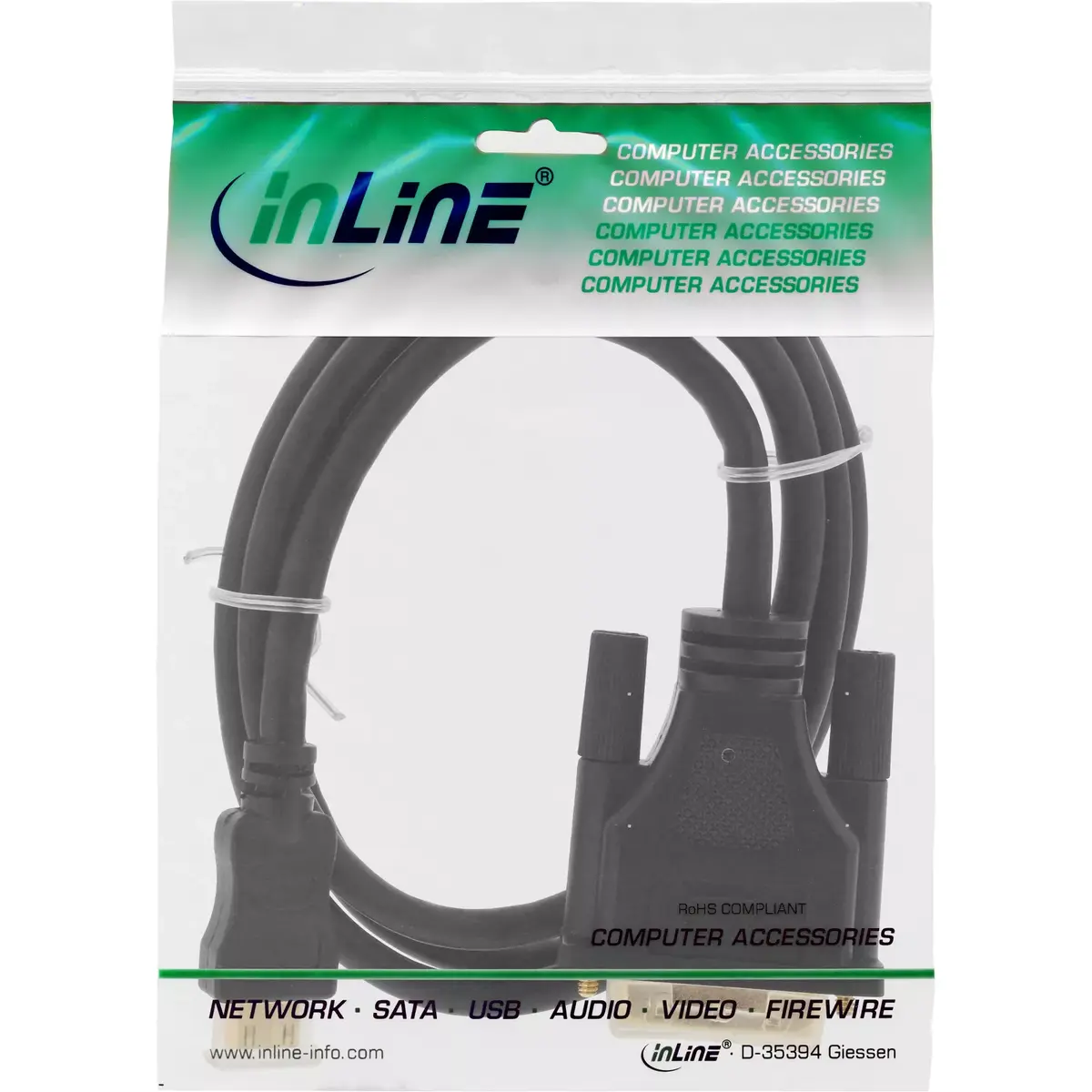 Mini-HDMI uz DVI kabelis InLine 17472P Photo 2