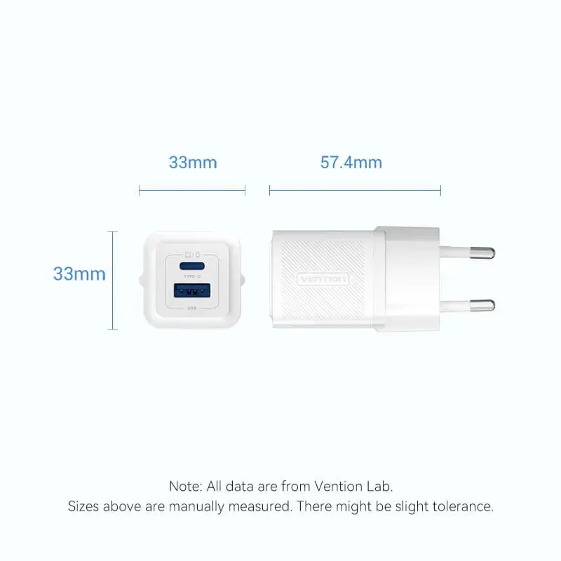 Vention FEQW0-EU 30W Wall Charger Photo 2