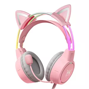 Наушники Onikuma X15Pro Gaming Pink Cat Ears