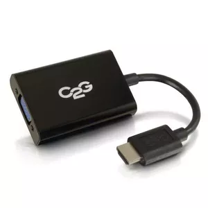 C2G 80501 video kabeļa adapteris 0.2 m HDMI VGA D-Sub Melns