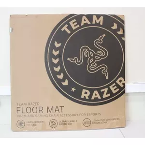 РАСПРОДАЖА. Напольный коврик Razer Team Razer, черный/зеленый | Напольный коврик Team Razer Floor Mat | черный/зеленый | поврежденная упаковка