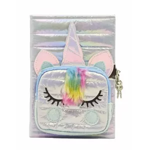 Блокнот Stnux Diary Unicorn white — бумажный записной, в линейку, компактный