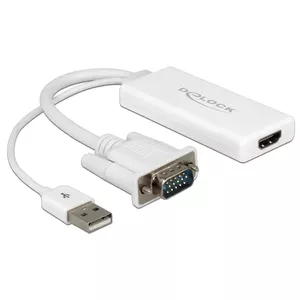 Адаптер видеокабеля DeLOCK 62460 HDMI Type A VGA USB 0.25м