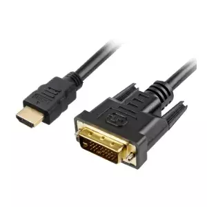 Sharkoon 1m, HDMI/DVI-D Melns