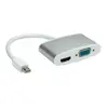 Adapteris Mini DisplayPort - HDMI/VGA ROLINE Photo 2