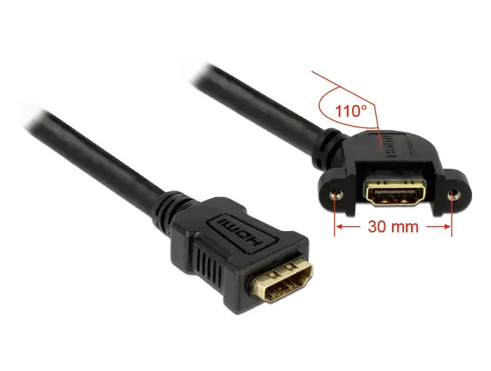 HDMI Cable DeLOCK 0.25m 2xHDMI Photo 2