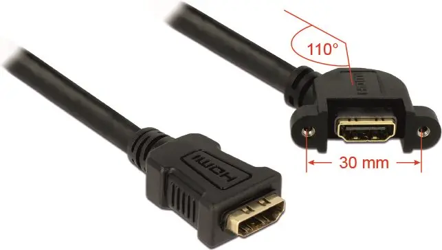 HDMI kabelis DeLOCK 0.25m 2xHDMI