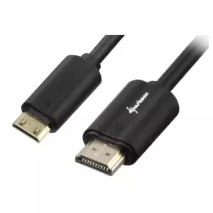 HDMI kabelis Sharkoon 1m Mini HDMI uz HDMI Type A
