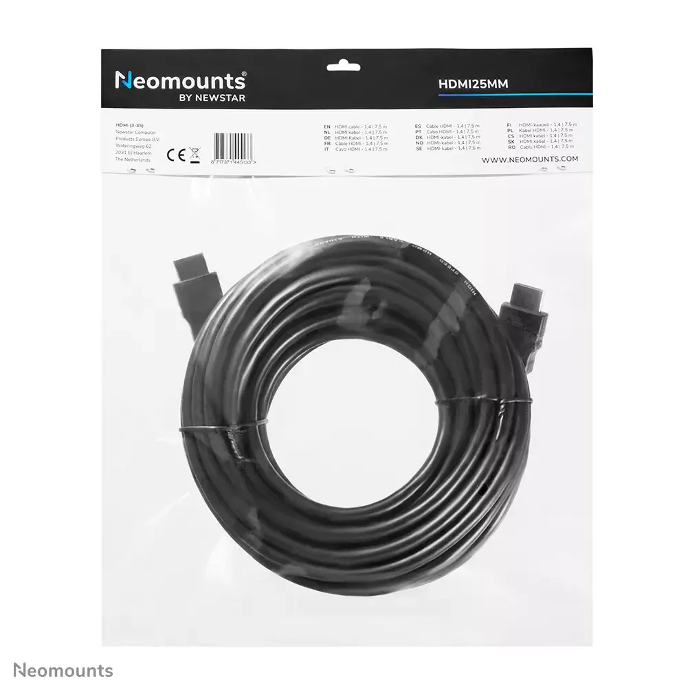 Neomounts HDMI kabelis 7,5 m HDMI 1.3 Photo 5