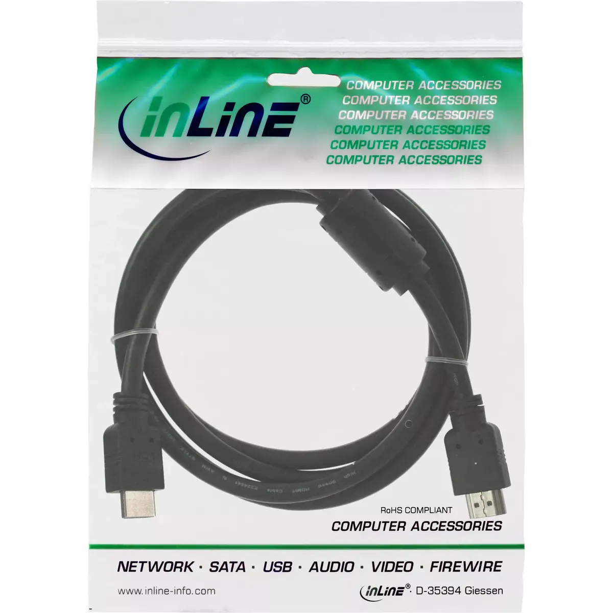 HDMI Cable High Speed InLine 1m Photo 2