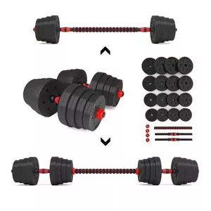 Hanteles un stieņa komplekts Tomaz Sport TS DB-30-RED 30 kg regulējams svars