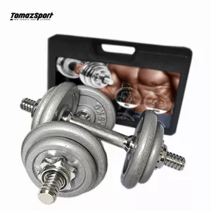 Regulējamu tērauda hanteles THOMS TS-YL-FW-264 2×10 kg (pāris ar svaru regulēšanu)