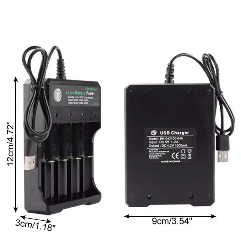 Lādētājs BmaX BH-042100-04U — USB 4×18650 Photo 3