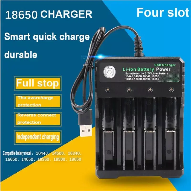 Lādētājs BmaX BH-042100-04U — USB 4×18650 Photo 4