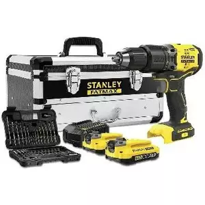 Cordless Drill Driver STANLEY SFMCD715D2F-QW with 50 accessories, 2 batteries