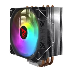 CPU air cooler SAVIO SAVGCOVORTEXX2ARGB with 4 heat pipes, 120mm ARGB fan, black
