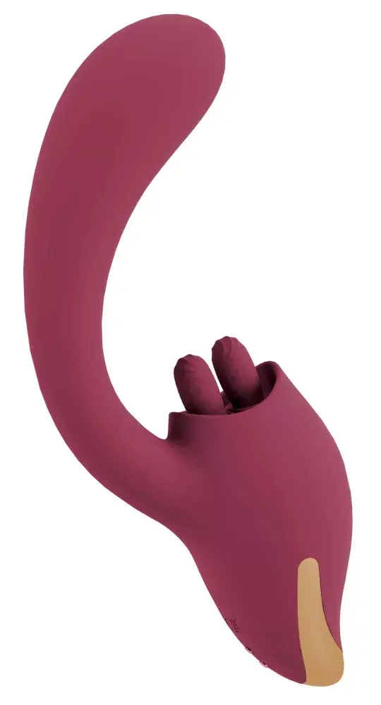 Вибратор Javida Silicone Purple — двойная стимуляция 20,6 см Photo 4