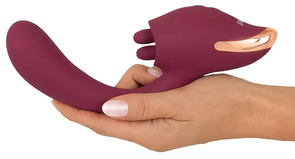 Вибратор Javida Silicone Purple — двойная стимуляция 20,6 см Photo 8