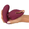 Вибратор Javida Silicone Purple — двойная стимуляция 20,6 см Photo 9