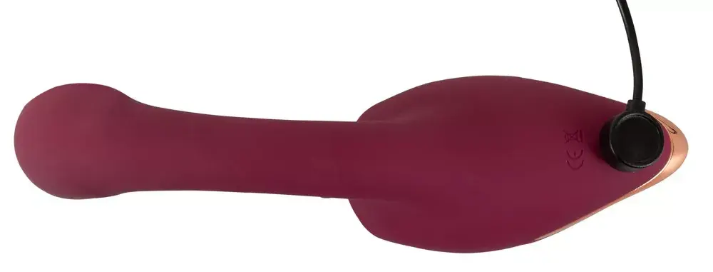 Вибратор Javida Silicone Purple — двойная стимуляция 20,6 см Photo 10