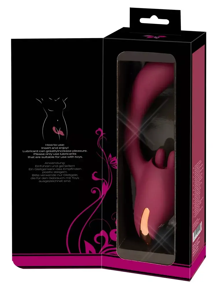 Вибратор Javida Silicone Purple — двойная стимуляция 20,6 см Photo 13