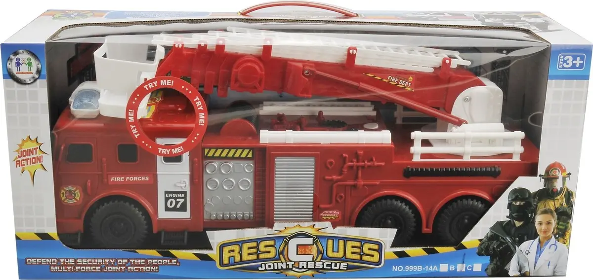 Toy Fire Car KO 999B-14B Photo 2