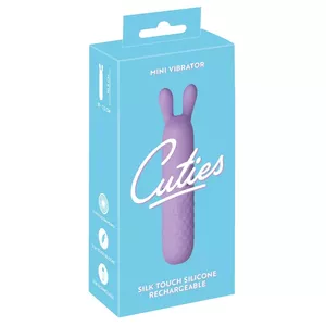 Mini silicone vibrator Cuties 5th Generation — purple, 10 modes, 10.5 cm, rechargeable